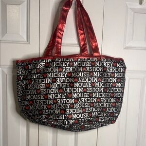 Disney Black & Red Reversible Tote Bag